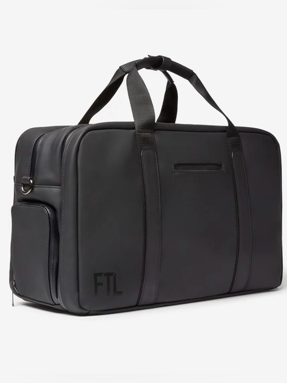 FTL For The Love Pro Black Men's Vegan Water Resistant Travel Duffle Gym Bag